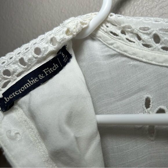 Abercrombie & Fitch crochet lace embroidered boho dress women’s size small - Picture 11 of 14